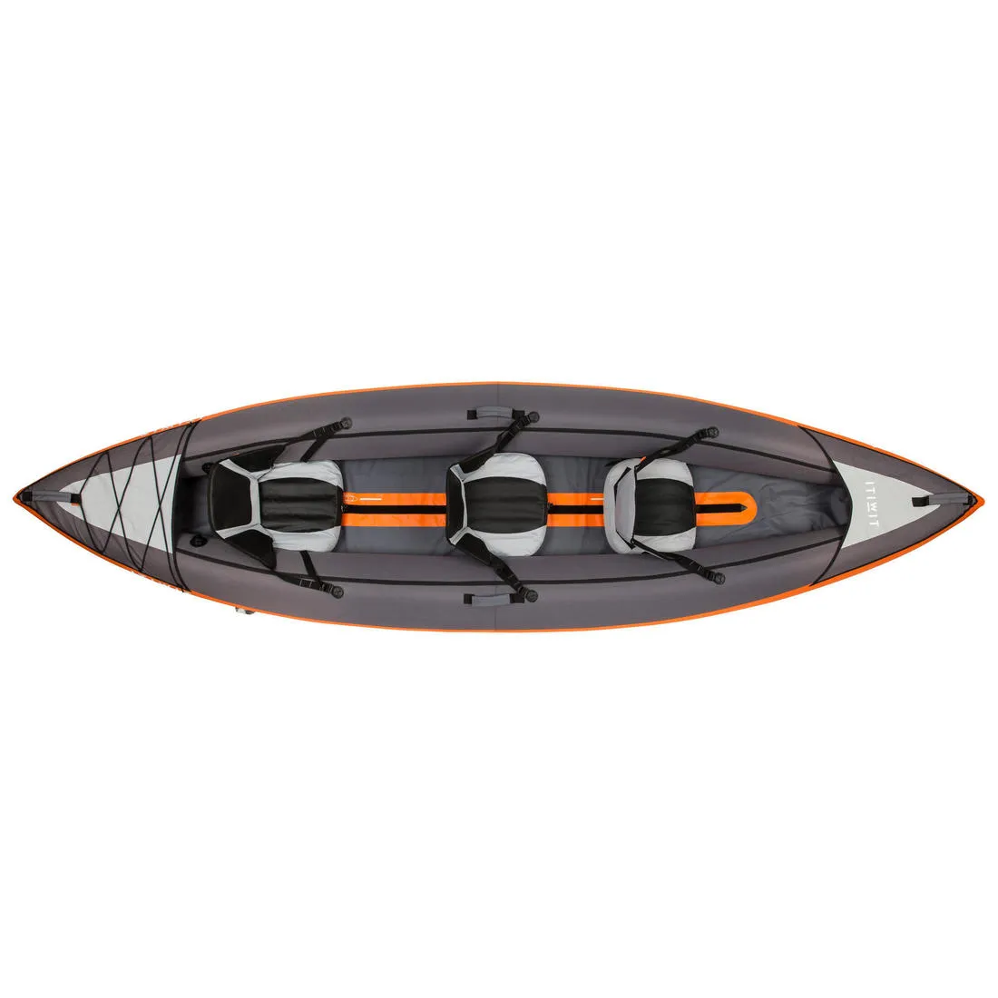100 2/3 PERSON TOURING INFLATABLE KAYAK - ORANGE