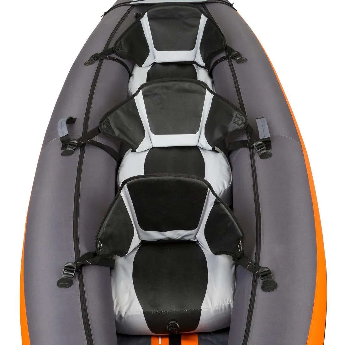 100 2/3 PERSON TOURING INFLATABLE KAYAK - ORANGE