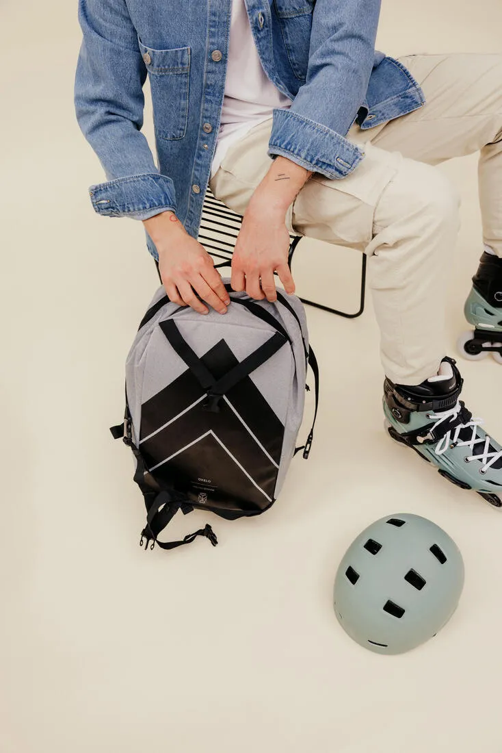 20-Litre Inline Skating Backpack BP100 - Burgundy