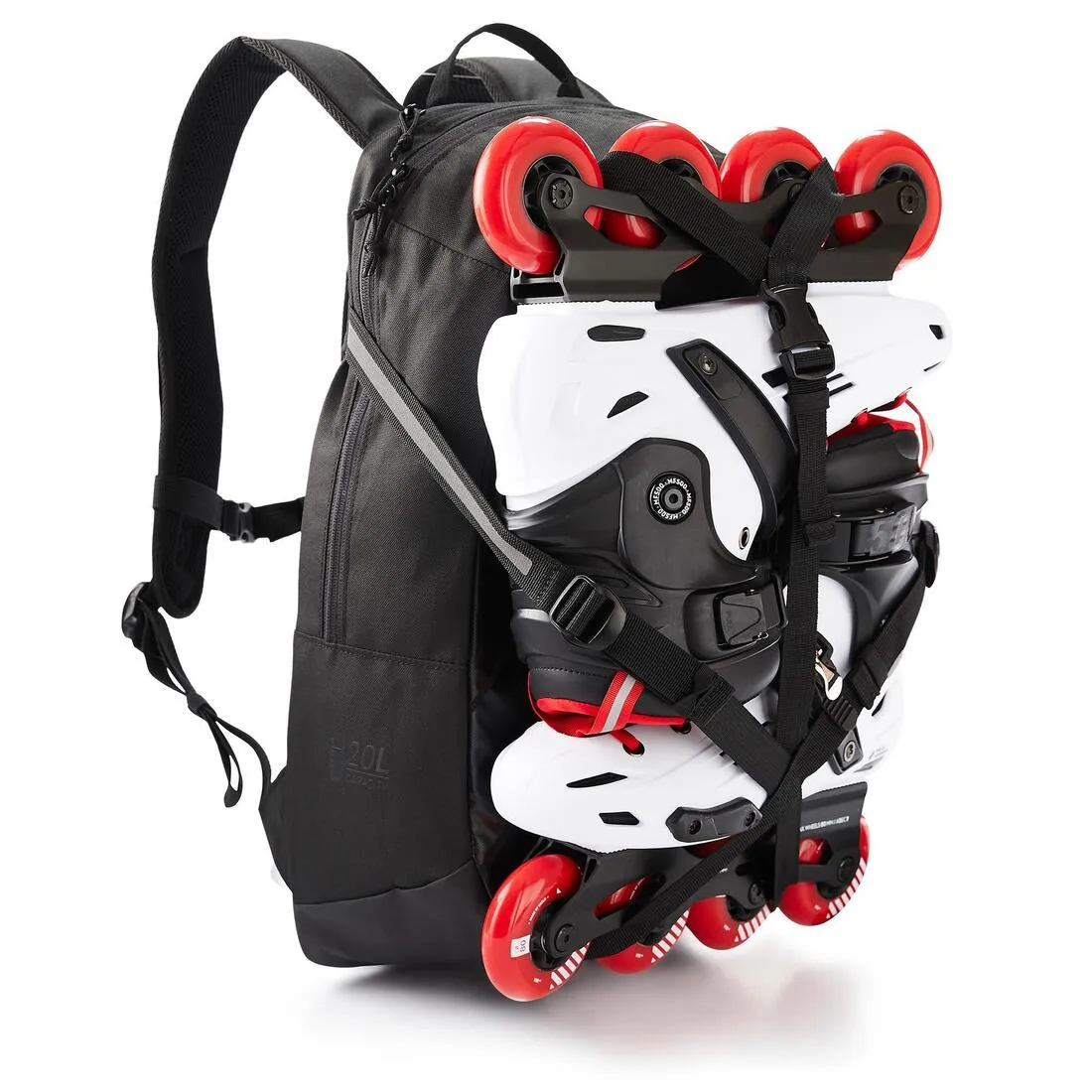 20-Litre Inline Skating Backpack BP100 - Burgundy