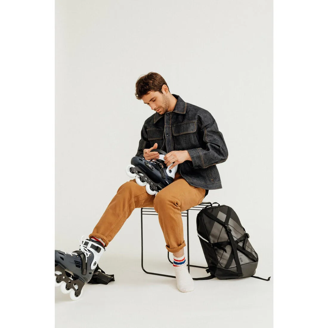 20-Litre Inline Skating Backpack BP100 - Burgundy
