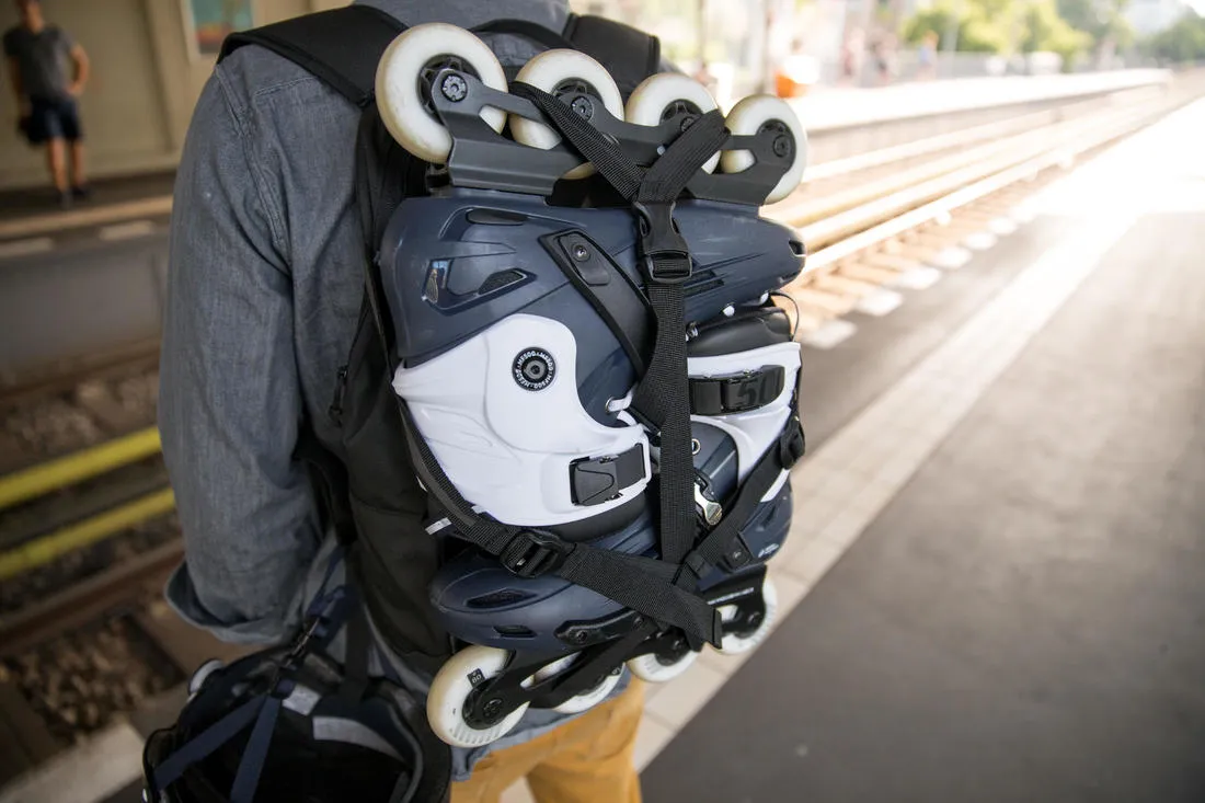 20-Litre Inline Skating Backpack BP100 - Burgundy
