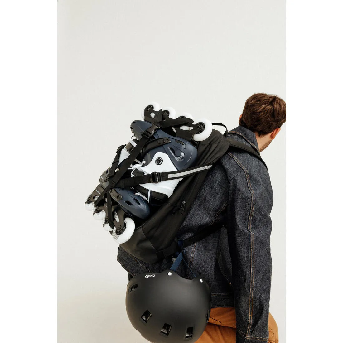 20-Litre Inline Skating Backpack BP100 - Burgundy