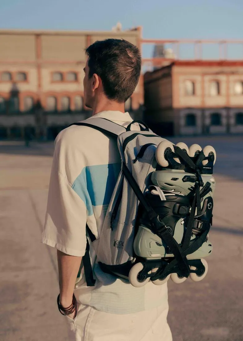 20-Litre Inline Skating Backpack BP100 - Burgundy