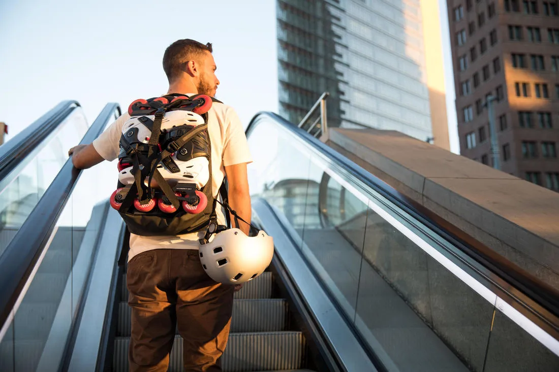 20-Litre Inline Skating Backpack BP100 - Burgundy