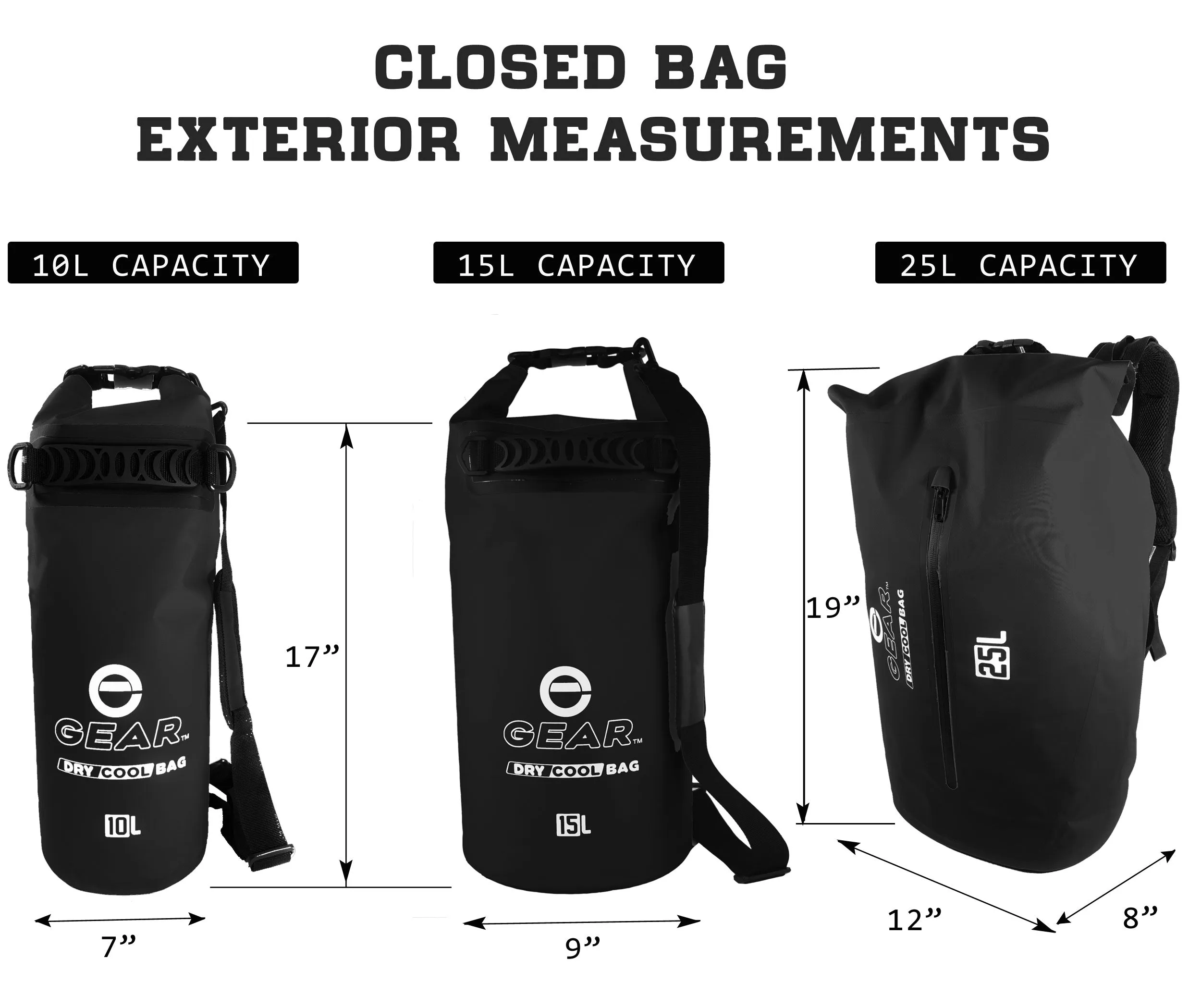25L - Enthusiast Gear Insulated Dry Bag Floating Cooler – Roll Top, Leak Proof, Waterproof, Collapsible - Perfect for Kayaking Fishing Beach Hiking