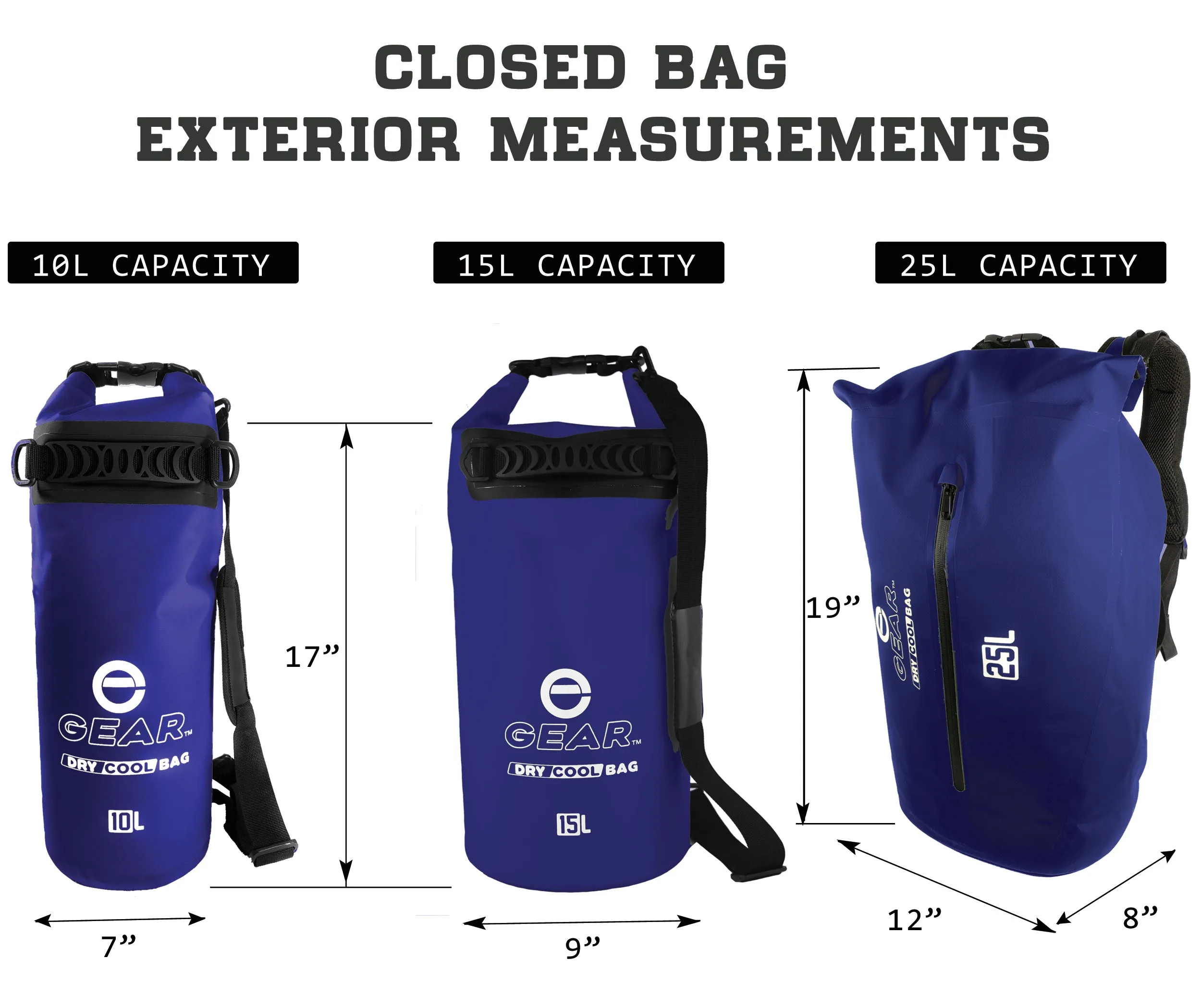 25L - Enthusiast Gear Insulated Dry Bag Floating Cooler – Roll Top, Leak Proof, Waterproof, Collapsible - Perfect for Kayaking Fishing Beach Hiking