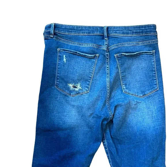 Abercrombie &amp; Fitch The Super Skinny Ankle Distressed High Rise Jeans Size 33
