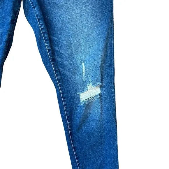 Abercrombie &amp; Fitch The Super Skinny Ankle Distressed High Rise Jeans Size 33