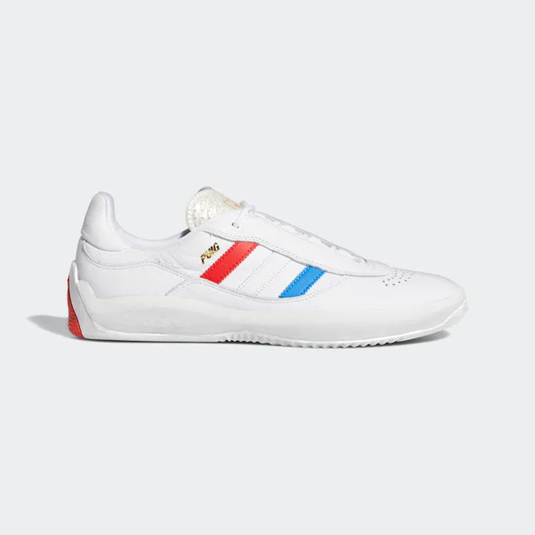 Adidas Skateboarding Lucas Puig Cloud White/Blue Bird/Vivid Red Shoes