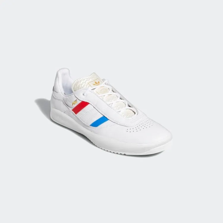 Adidas Skateboarding Lucas Puig Cloud White/Blue Bird/Vivid Red Shoes