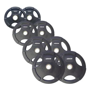 ARROW® 100kg Rubber Coated Weight Plate Package