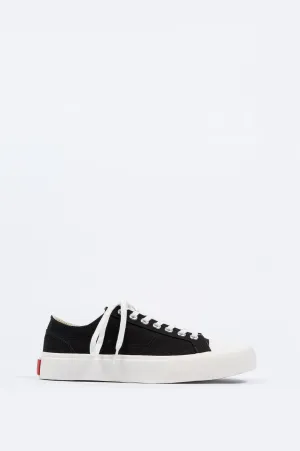ARTICLE NUMBER 1007 LO TOP VULCANIZED SNEAKER BLACK