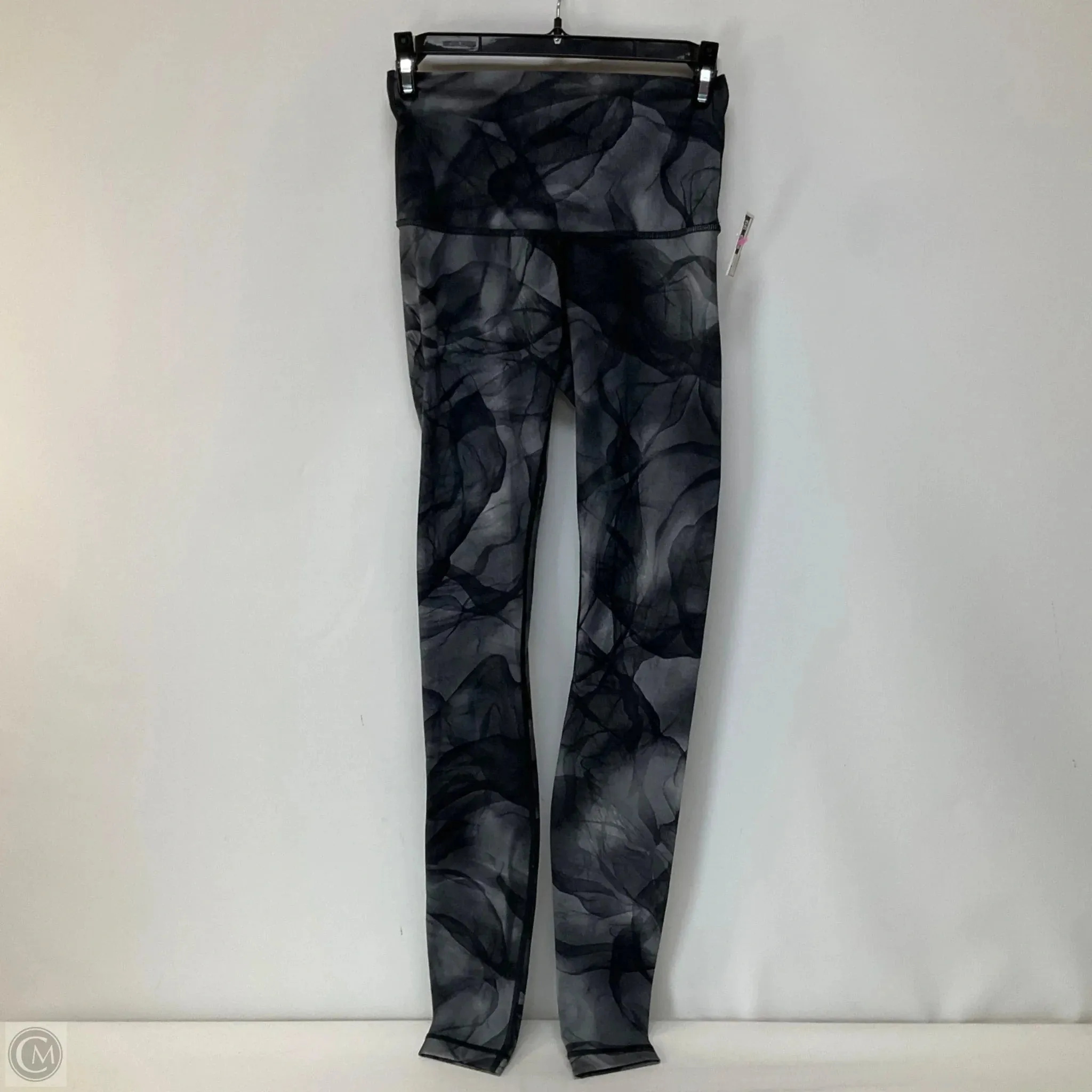 Athletic Leggings By Lululemon In Black & Grey, Size: 4