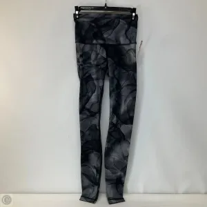 Athletic Leggings By Lululemon In Black & Grey, Size: 4
