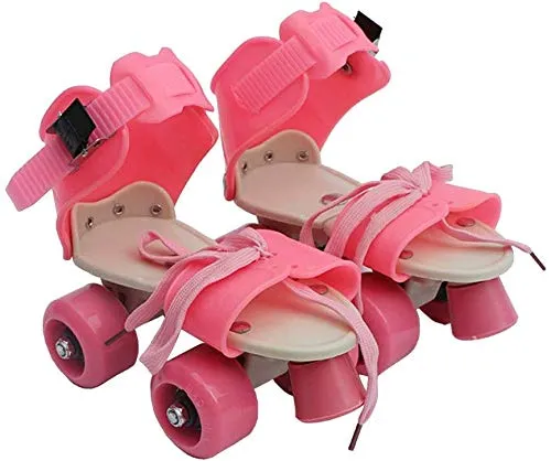 AUTHFORT Roller Skates for Girls Age Group 7-12 Years Adjustable Inline Skating Shoes with School Sport-Multi Colour