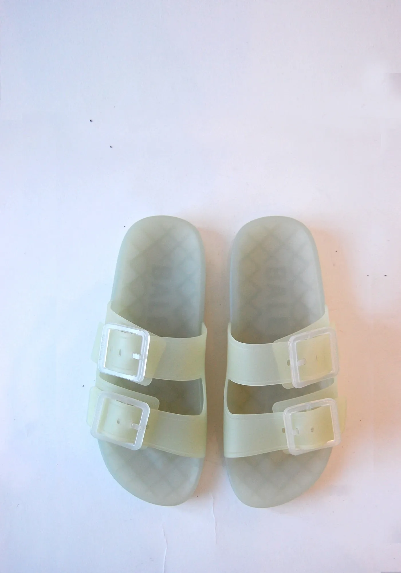 Balenciaga Translucent Rubber Sandals | Size: 40