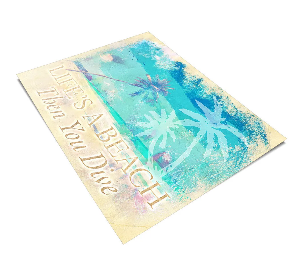 Beach Art, Beach Quote Painting, Beach Saying Art