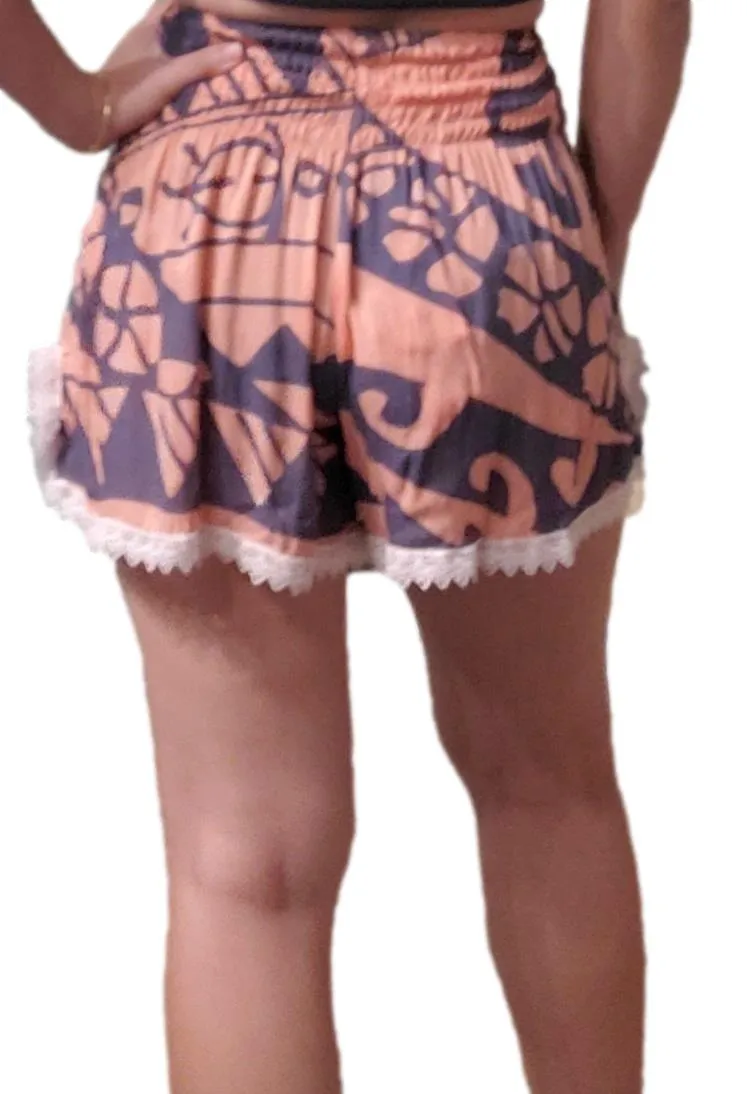 Beach Babes- Holoholo - Peach Pink and Bluestone -L/XL