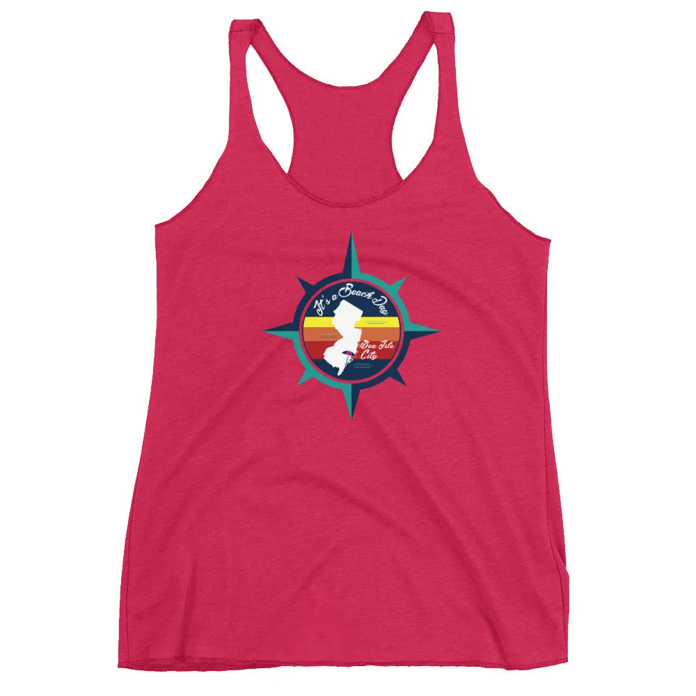 Beach Day - Sea Isle City Triblend Tank