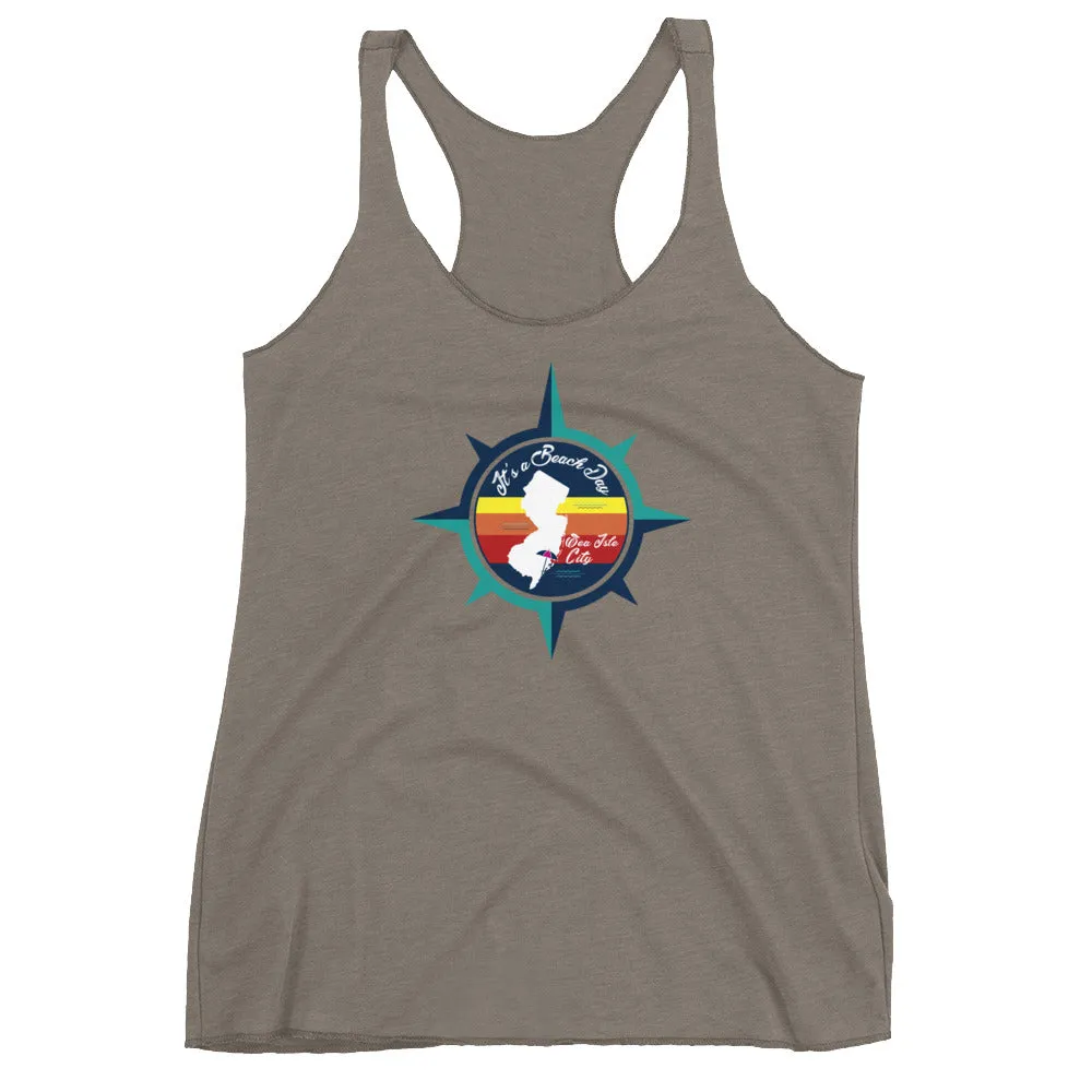 Beach Day - Sea Isle City Triblend Tank