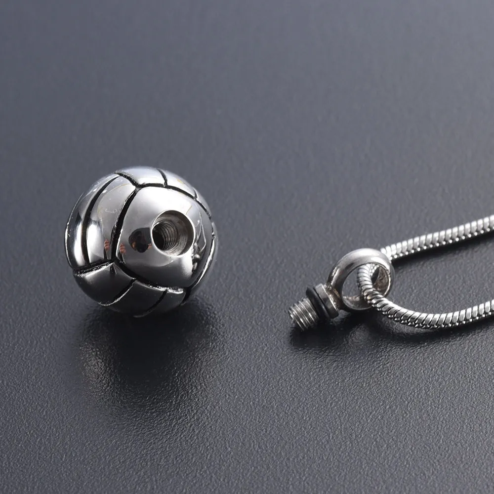 Beach Volleyball Cremation Necklace