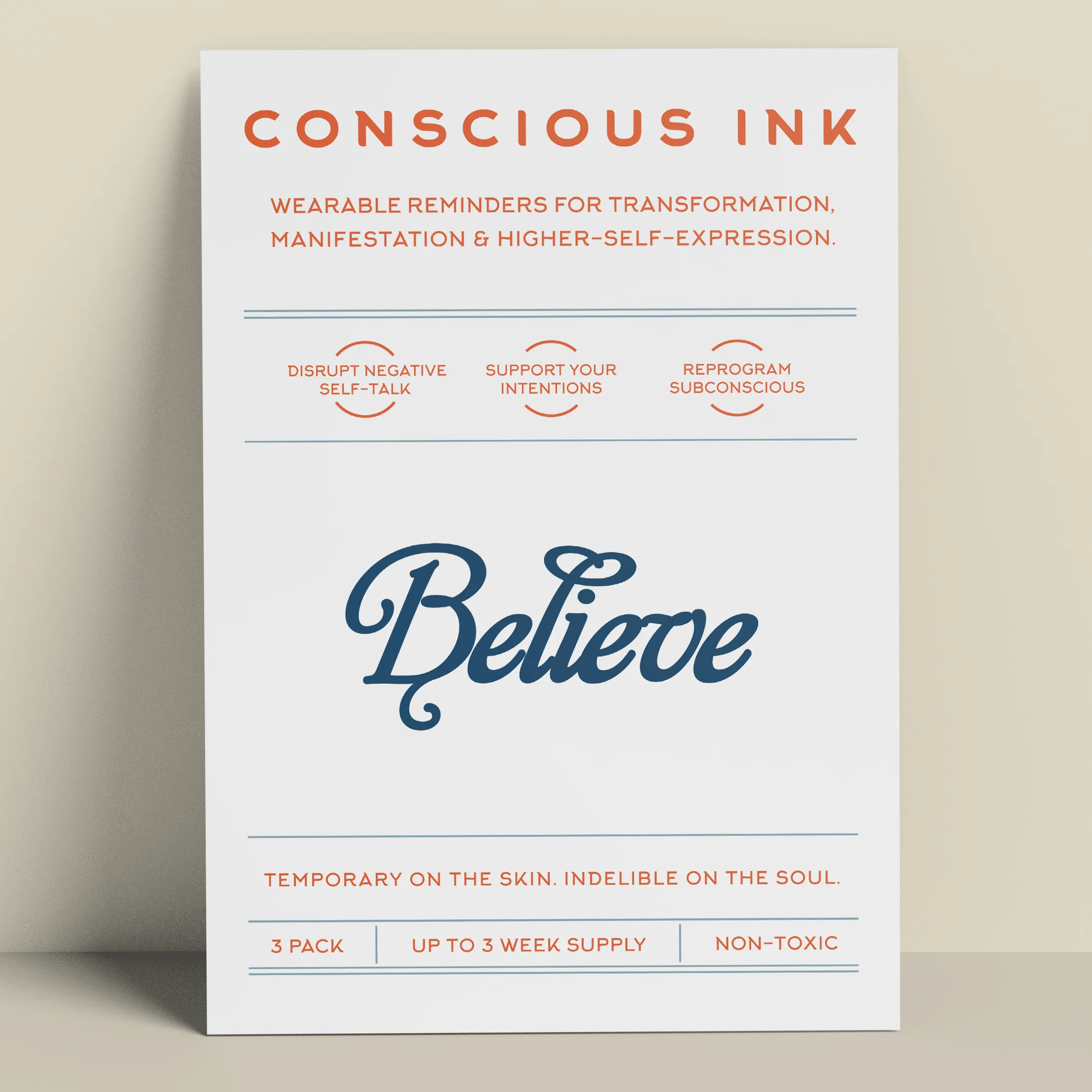 Believe Manifestation Tattoo