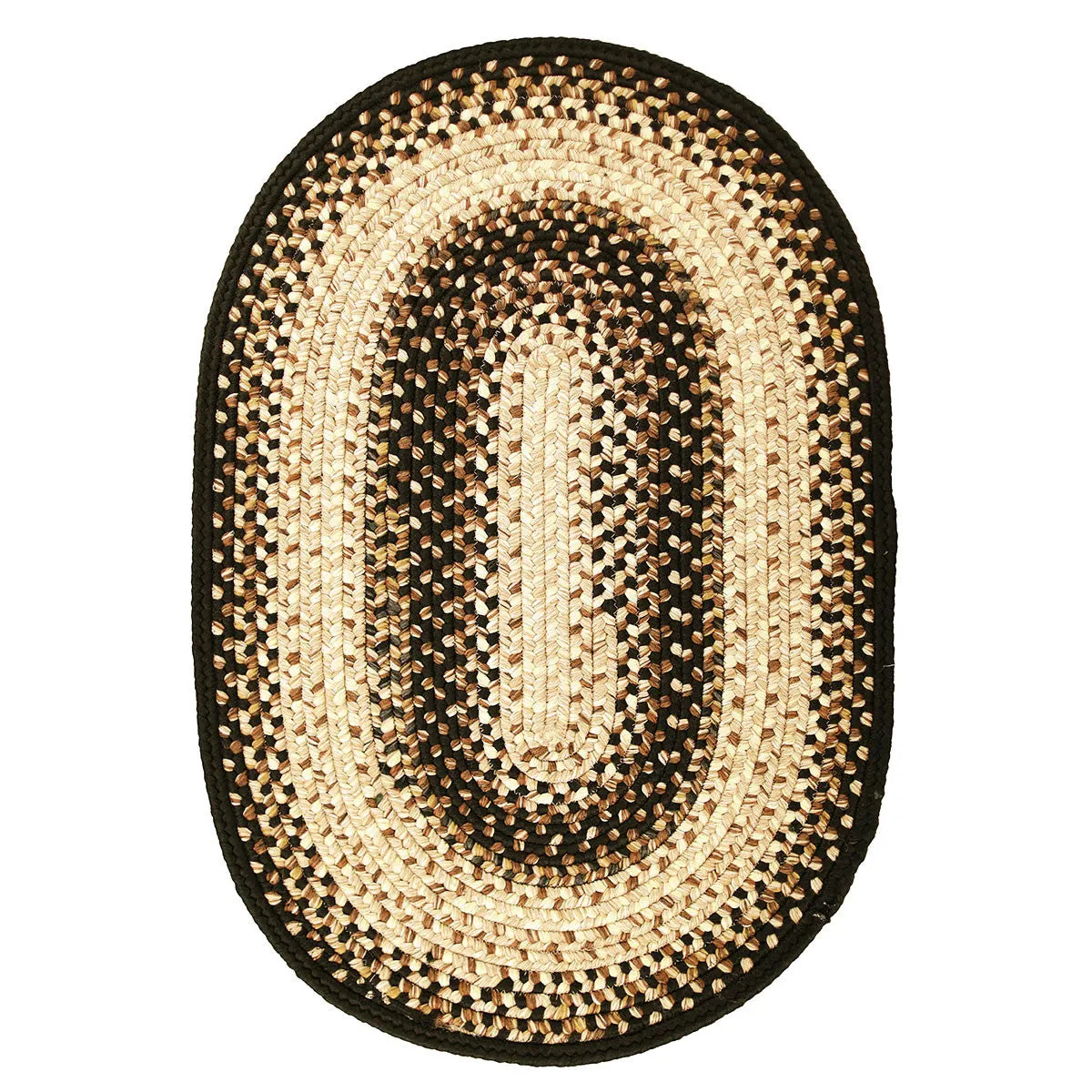 Black Mist Ultra Durable Braided Rug