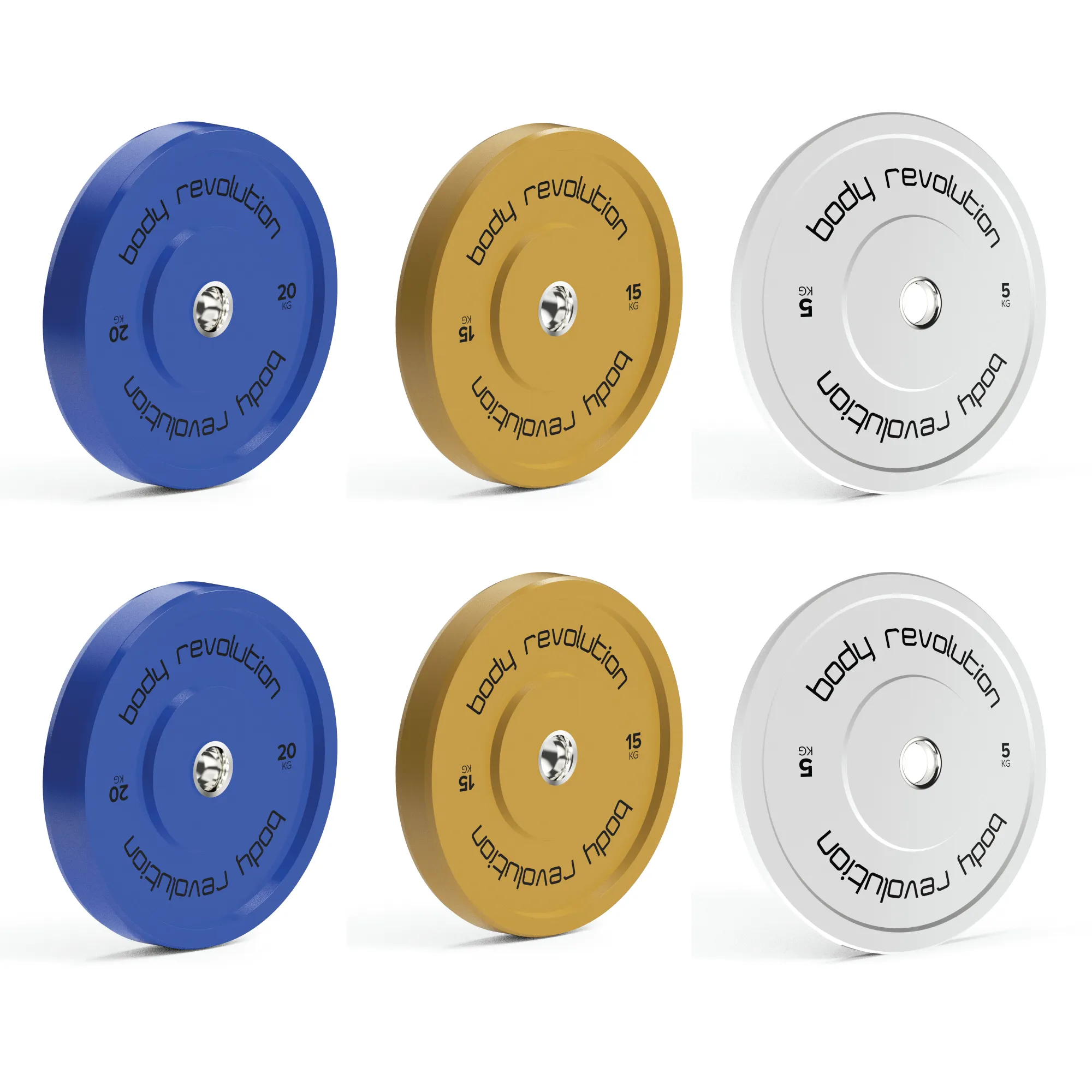 Body Revolution Olympic Bumper Plates (Colour)