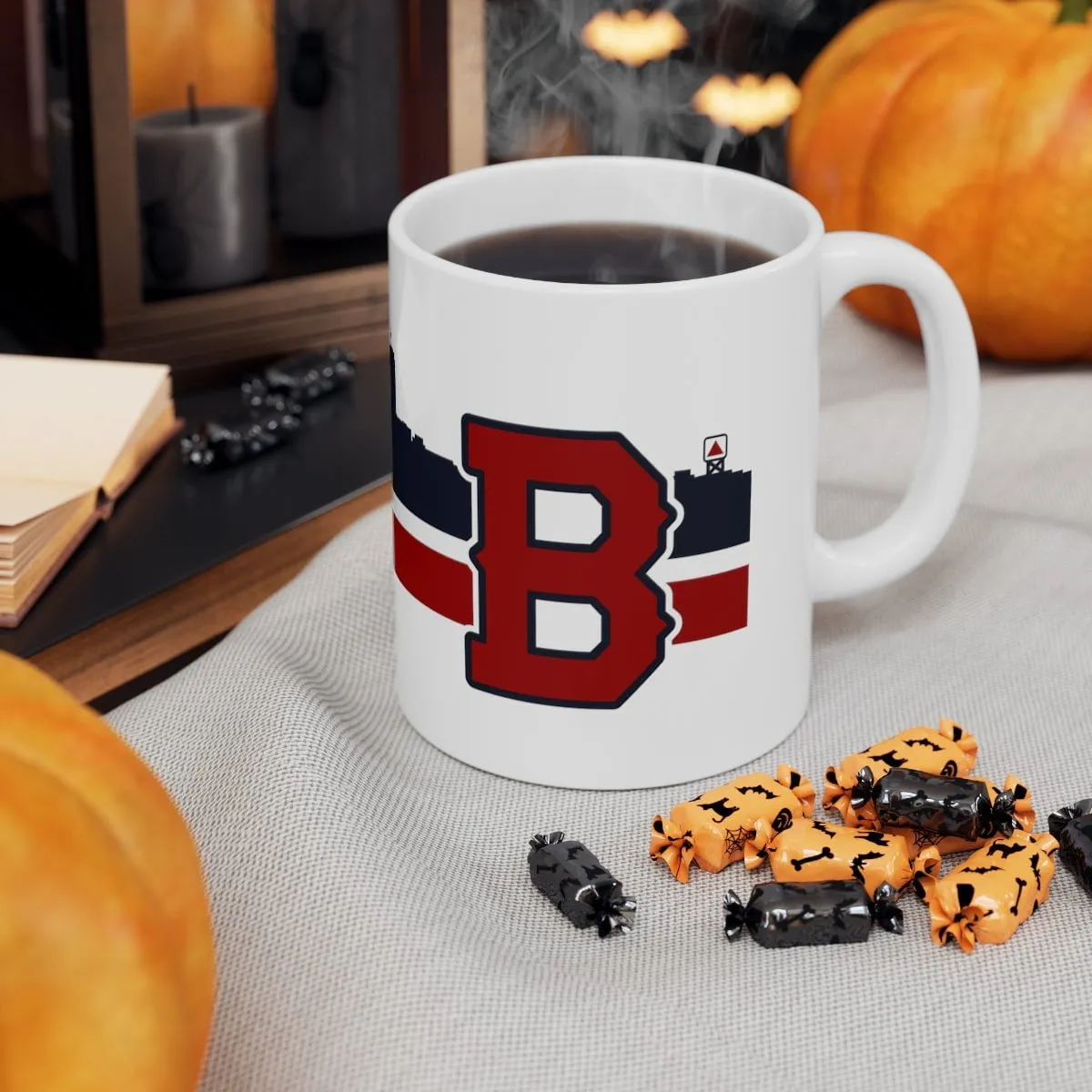 Boston B Baseball Sideline 11oz Coffee Mug