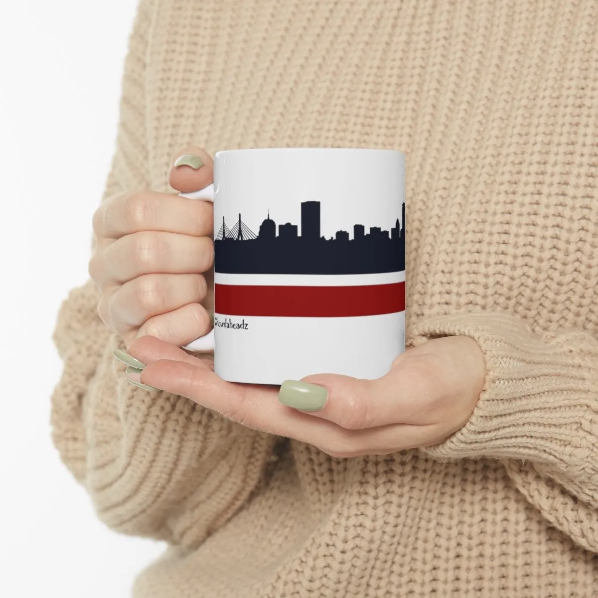 Boston B Baseball Sideline 11oz Coffee Mug