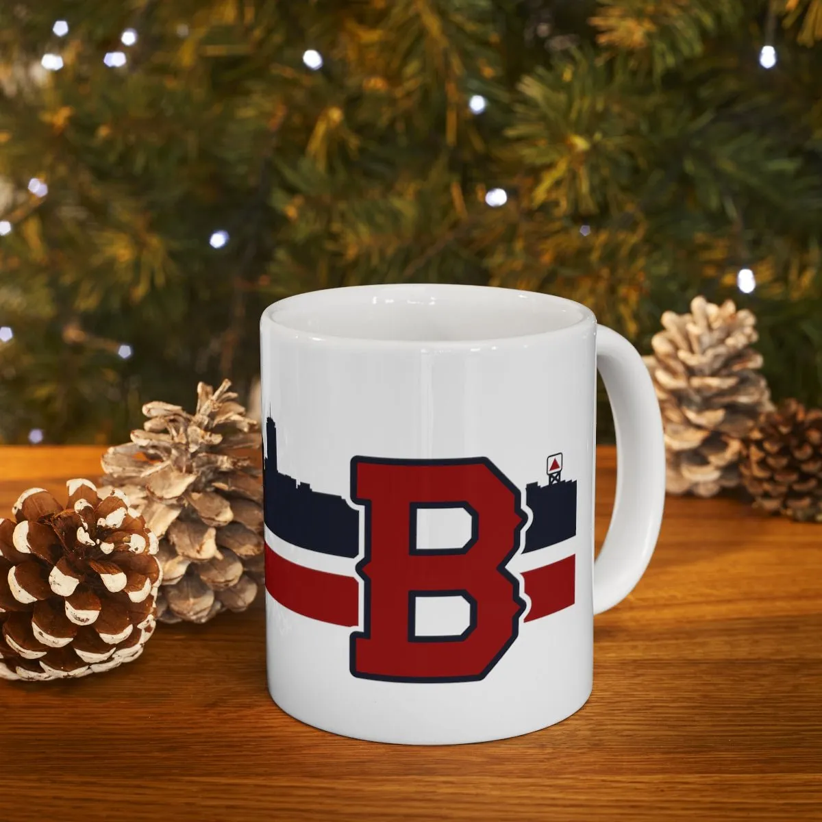 Boston B Baseball Sideline 11oz Coffee Mug