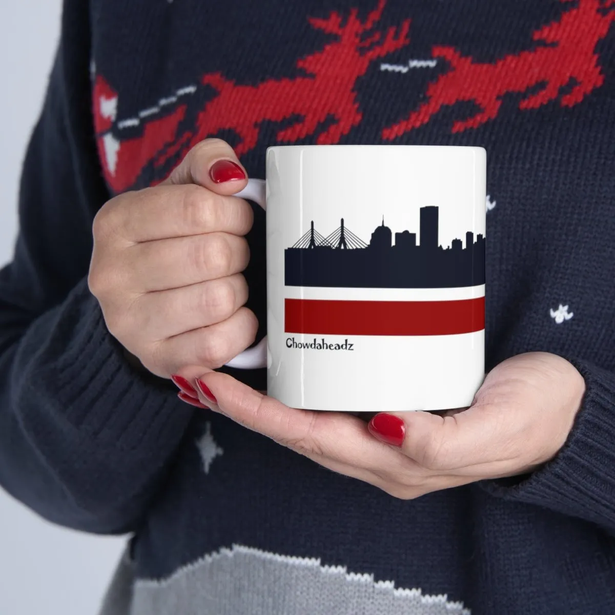 Boston B Baseball Sideline 11oz Coffee Mug