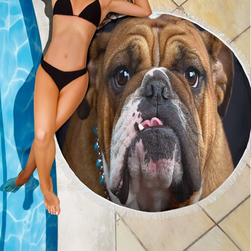 Bulldog Lovers Beach Blanket