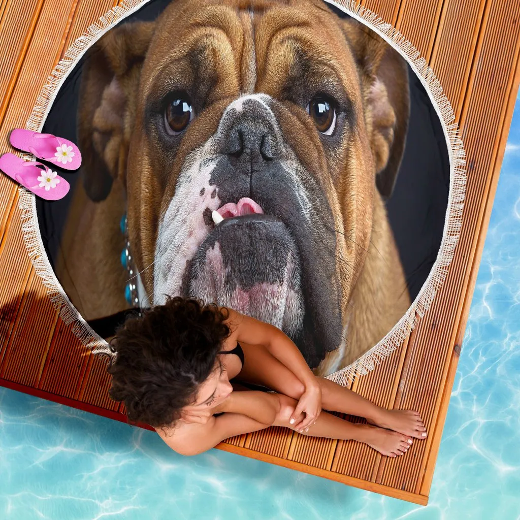 Bulldog Lovers Beach Blanket