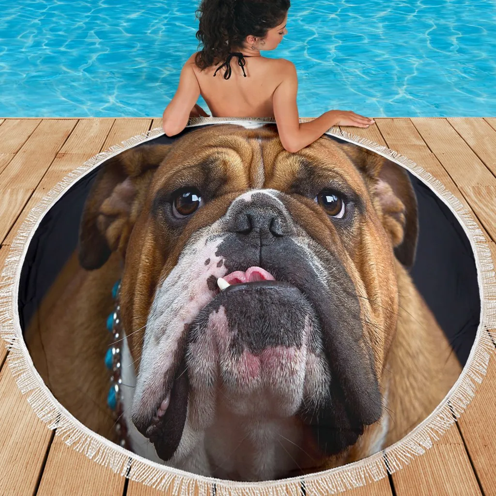 Bulldog Lovers Beach Blanket