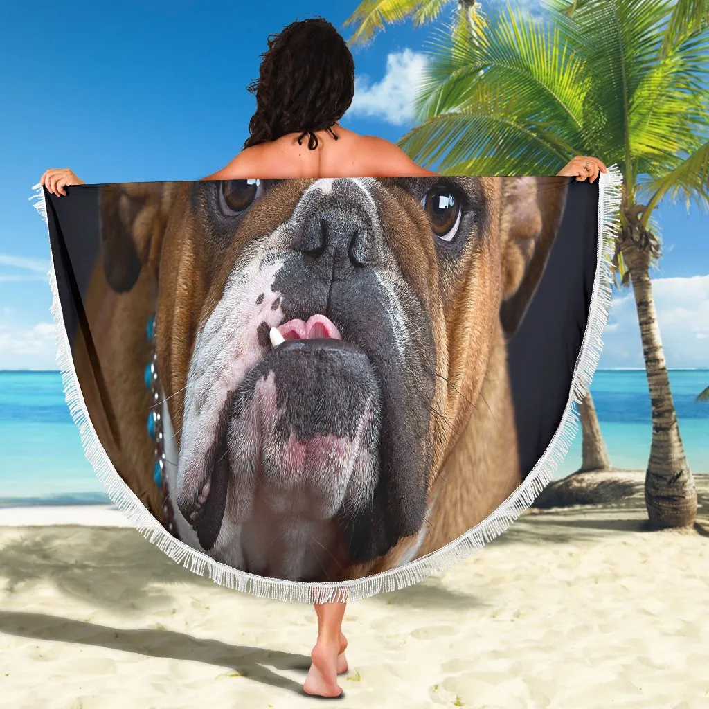 Bulldog Lovers Beach Blanket