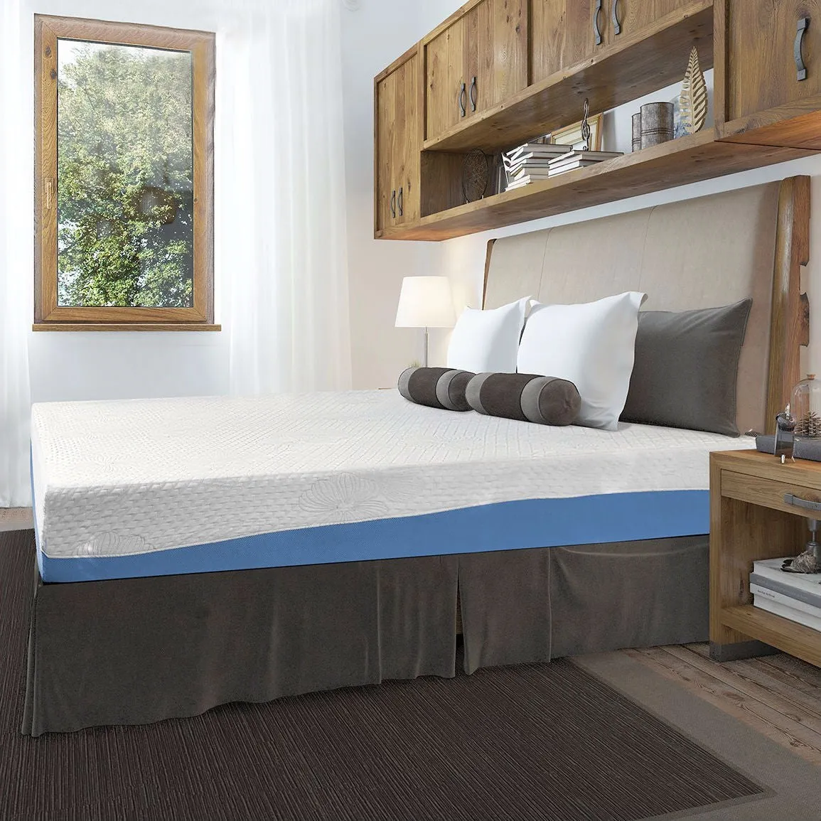 California King 10-inch Memory Foam Mattress with Gel Infused Comforter Layer