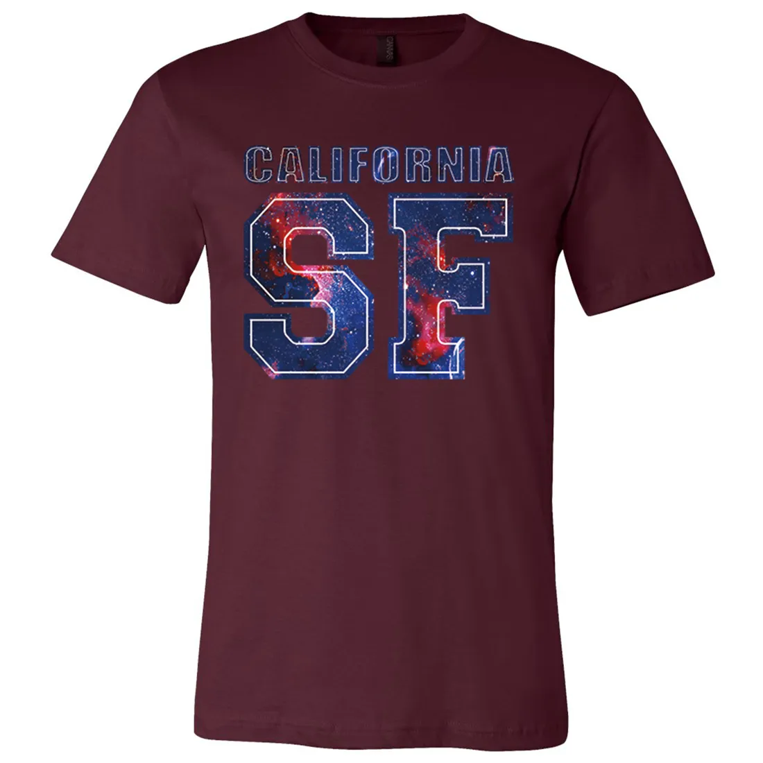 California SF Nebula Asst Colors Mens Lightweight Fitted T-Shirt/tee