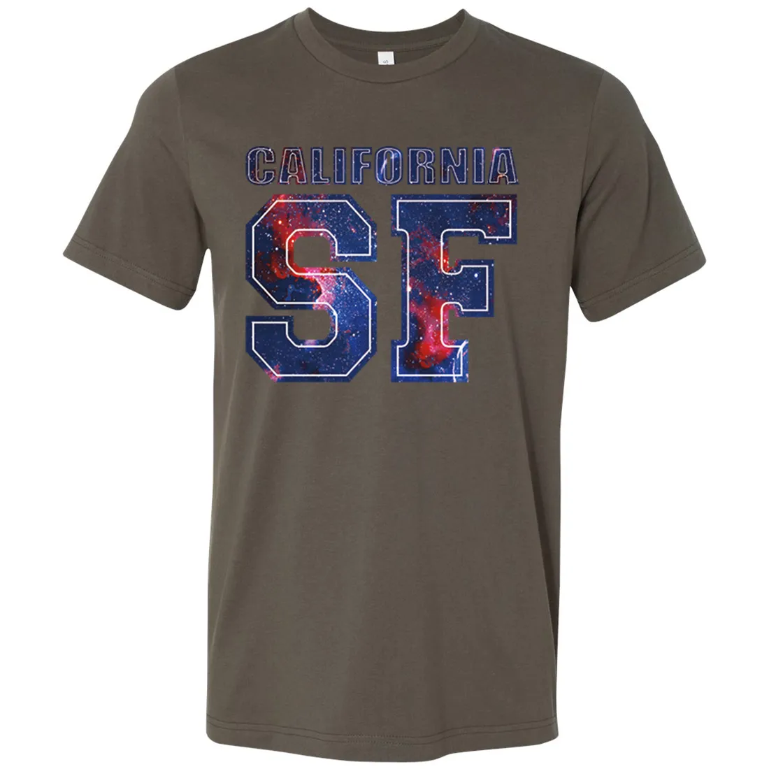 California SF Nebula Asst Colors Mens Lightweight Fitted T-Shirt/tee