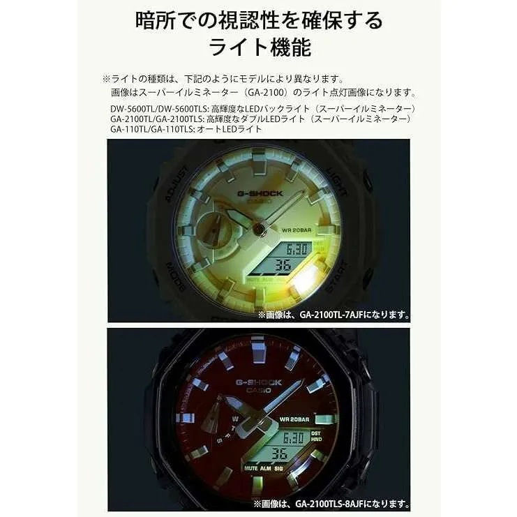 CASIO G-SHOCK BEACH TIME LAPSE SERIES GREY SKELETON COLOR MEN WATCH DW-5600TLS-8JF