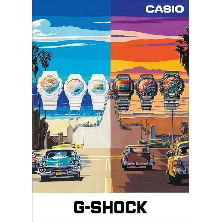CASIO G-SHOCK BEACH TIME LAPSE SERIES GREY SKELETON COLOR MEN WATCH DW-5600TLS-8JF