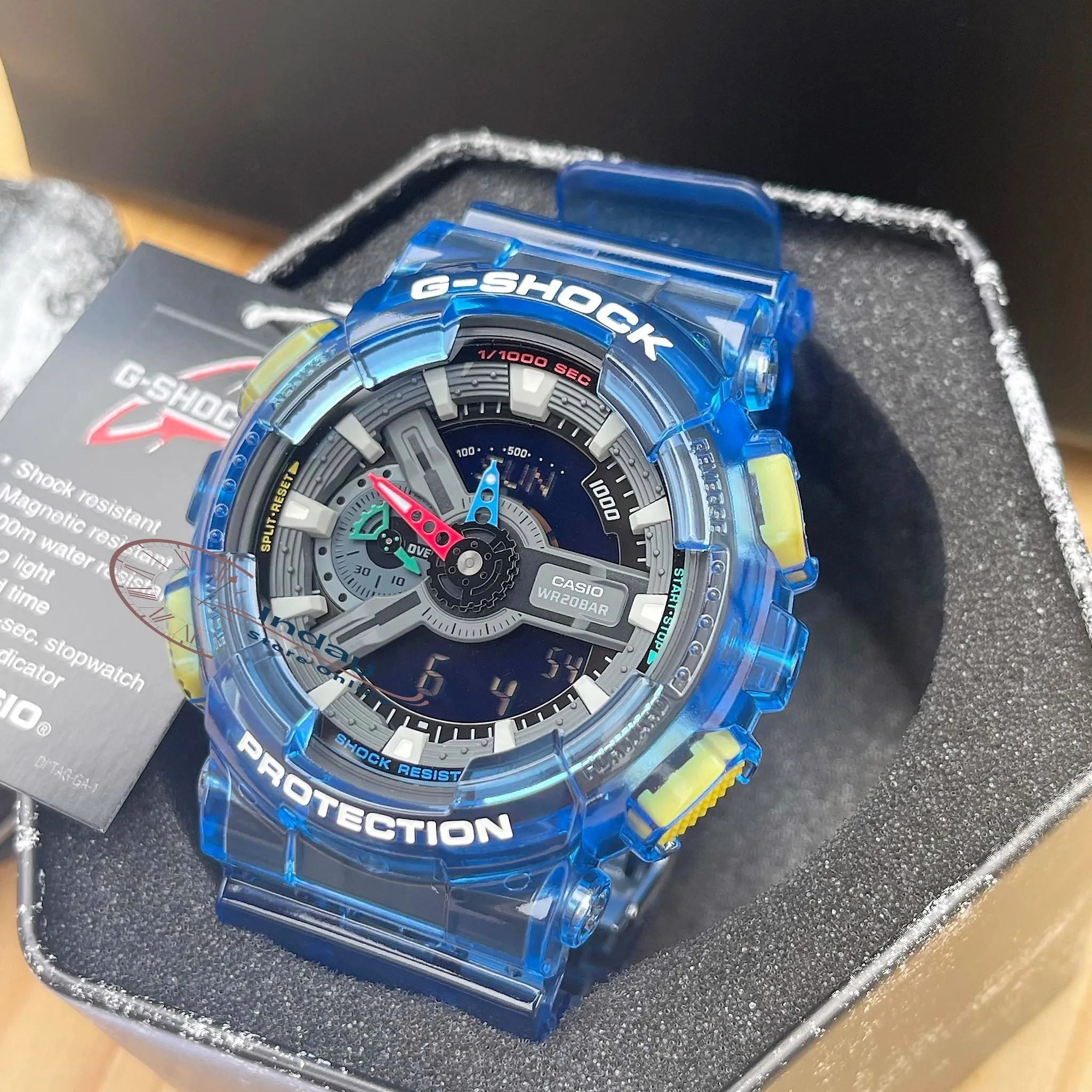 Casio G-Shock Men's Watch GA-110JT-2A Analog-Digital 110 Series Retro-Future Transparent and Vivid Colors