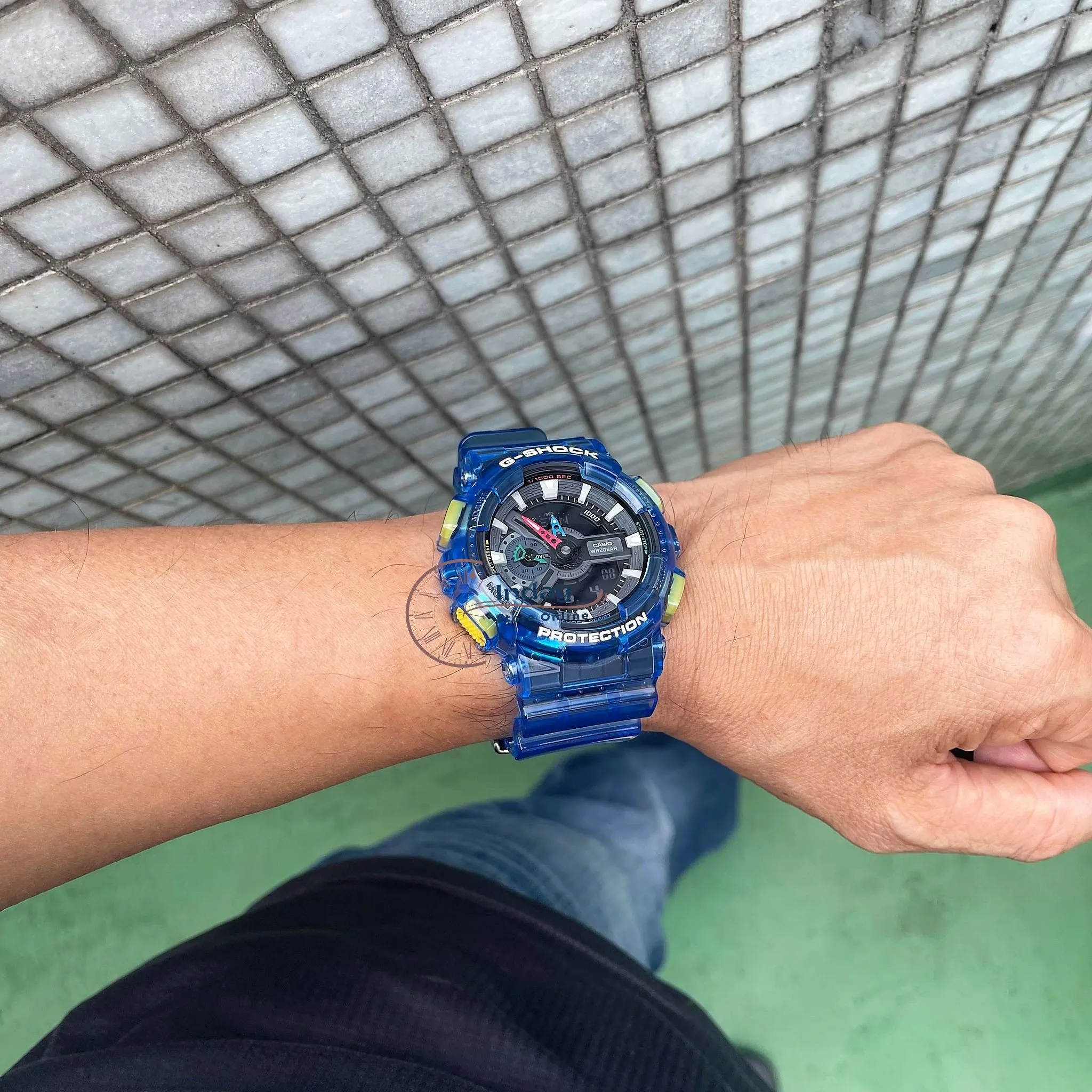 Casio G-Shock Men's Watch GA-110JT-2A Analog-Digital 110 Series Retro-Future Transparent and Vivid Colors