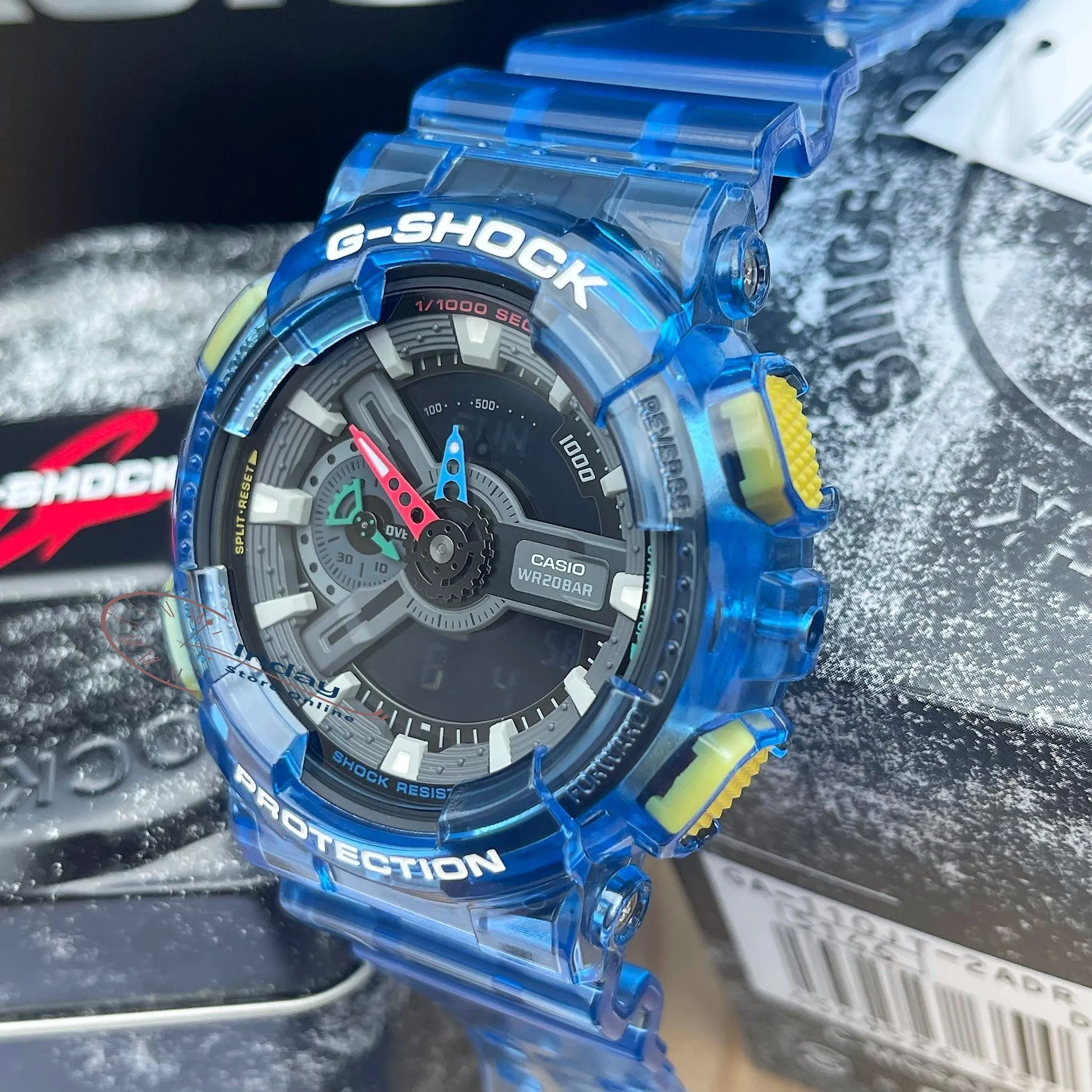 Casio G-Shock Men's Watch GA-110JT-2A Analog-Digital 110 Series Retro-Future Transparent and Vivid Colors