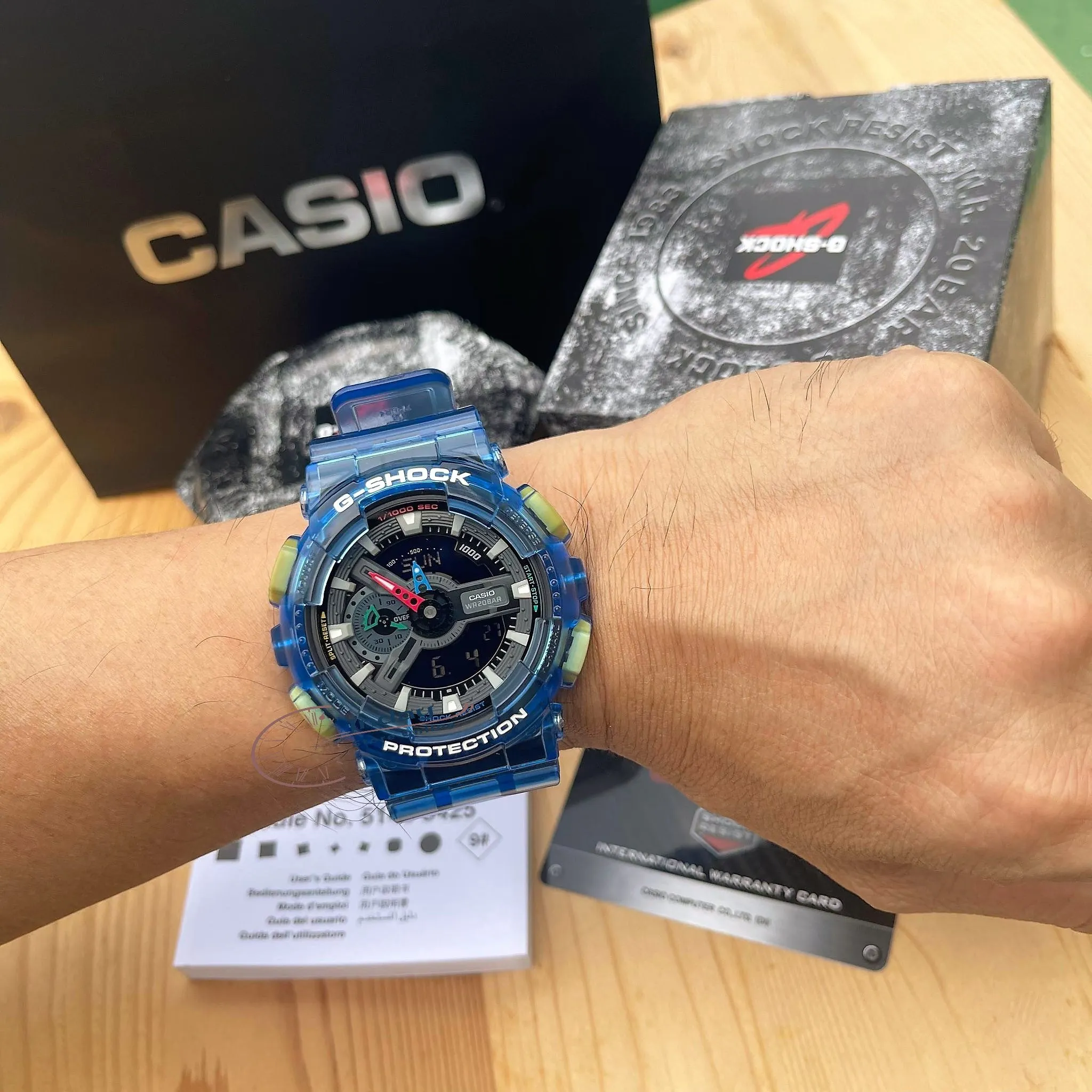 Casio G-Shock Men's Watch GA-110JT-2A Analog-Digital 110 Series Retro-Future Transparent and Vivid Colors