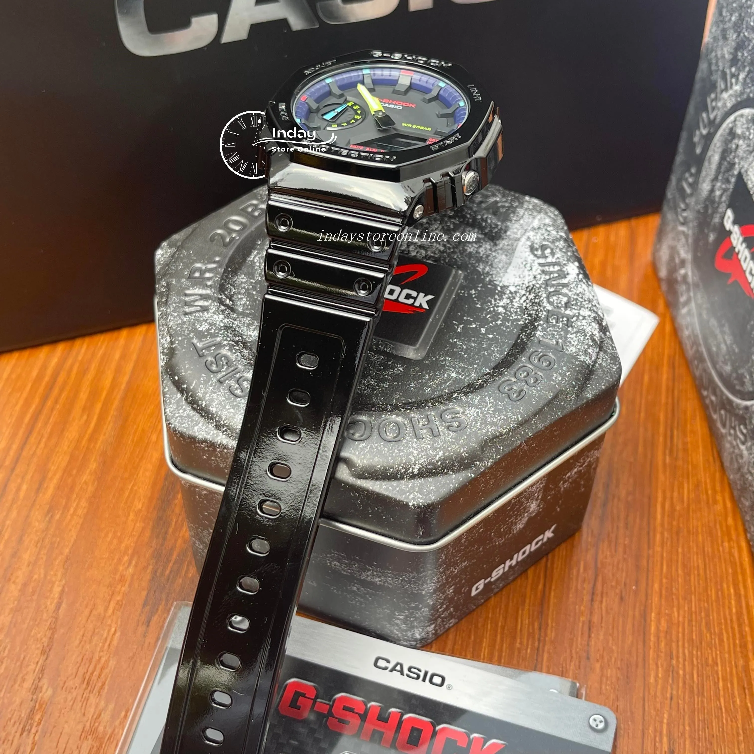 Casio G-Shock Men's Watch GA-2100RGB-1A Virtual Rainbow line up 2100 Series