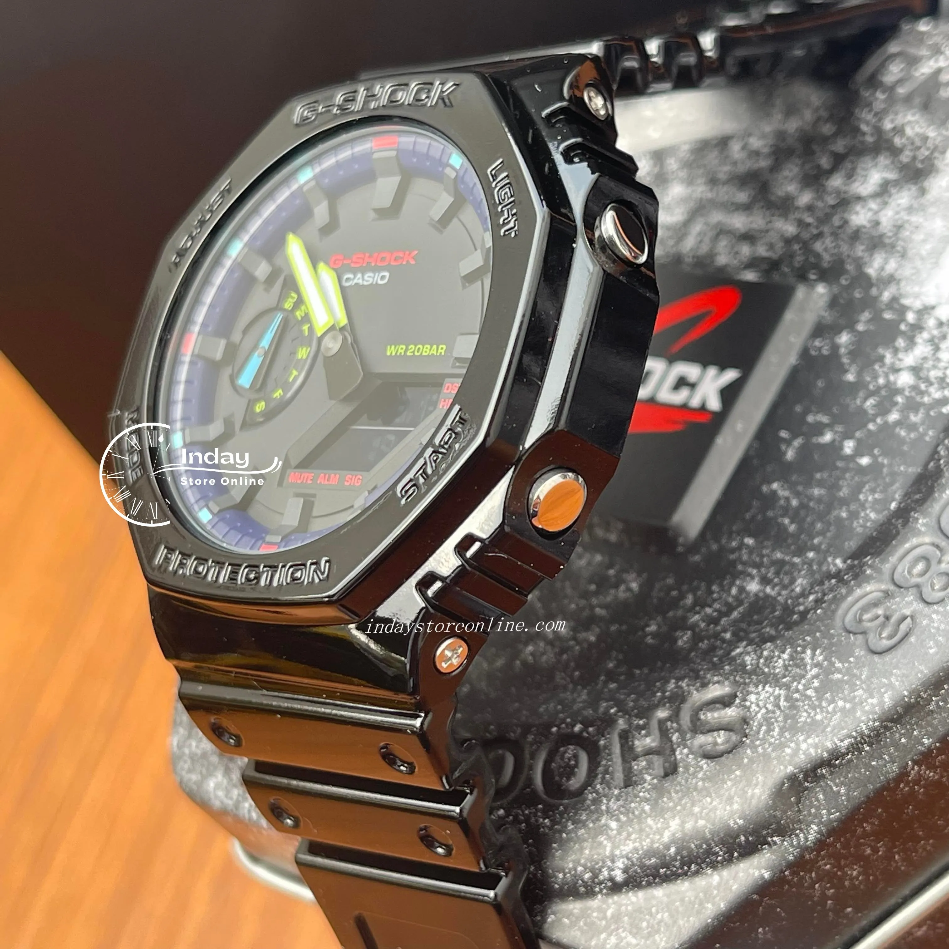 Casio G-Shock Men's Watch GA-2100RGB-1A Virtual Rainbow line up 2100 Series