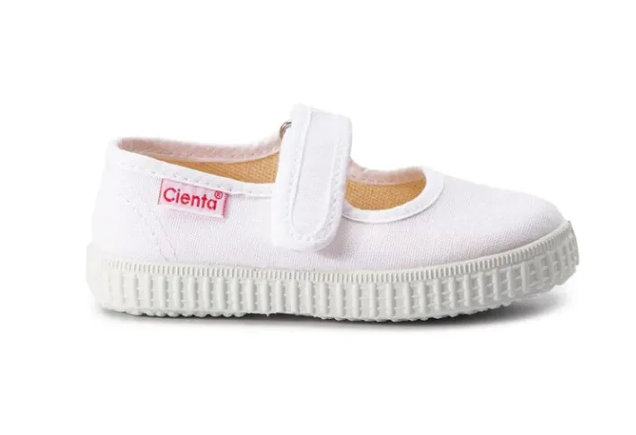 Cienta Mary Jane Shoe - White