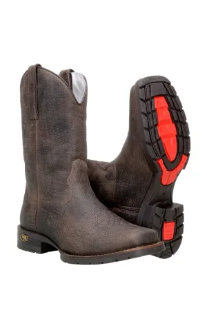 CL8074BUFF Buffalo Cowboy Boot Square Toe- Grip Sole